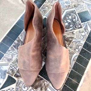 Bamboo Womens Masterpiece  Cut Out Flat Ankle Boot US Size 9 Brown